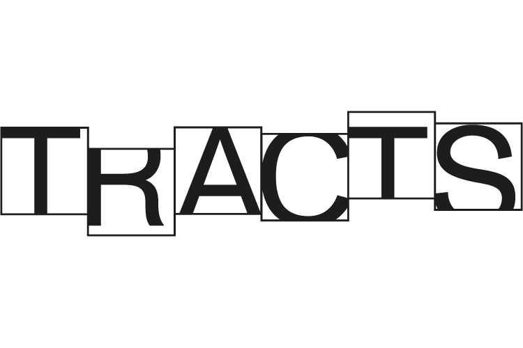 The letters of the word TRACTS at different levels forming a logo